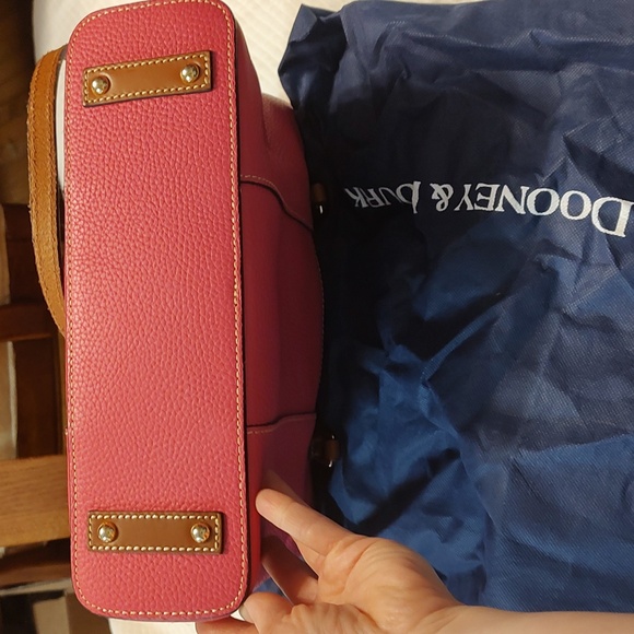 Dooney & Bourke Lexington Pink Pebbled Leather Small Tote $599 Retail. EUC - Picture 6 of 16